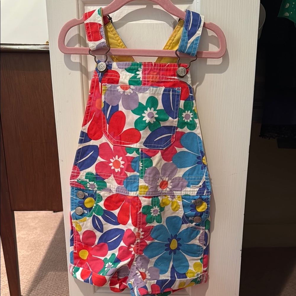 Boden Kids Floral Kids Overalls